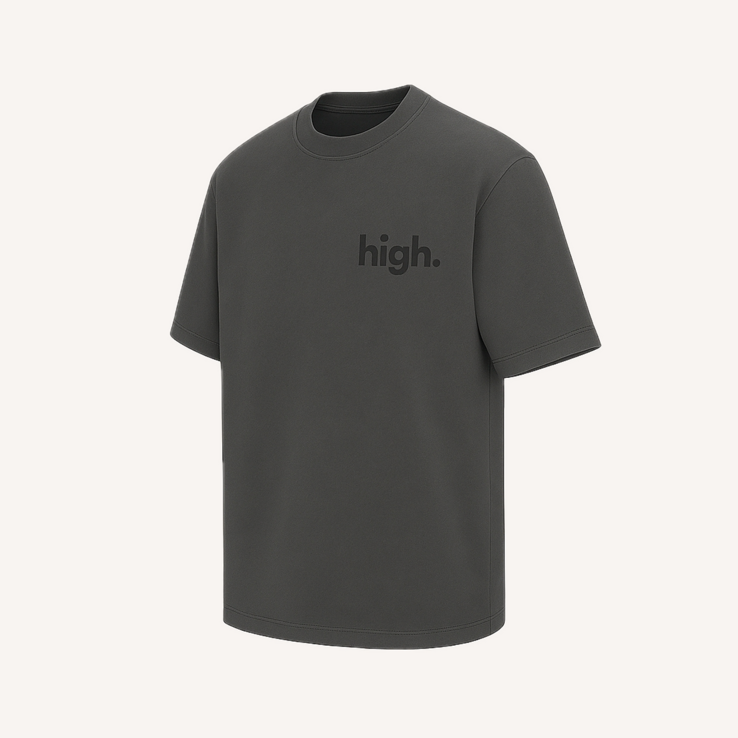 Dragonfly Oversized Tee – 240 GSM Puff Print | Grey