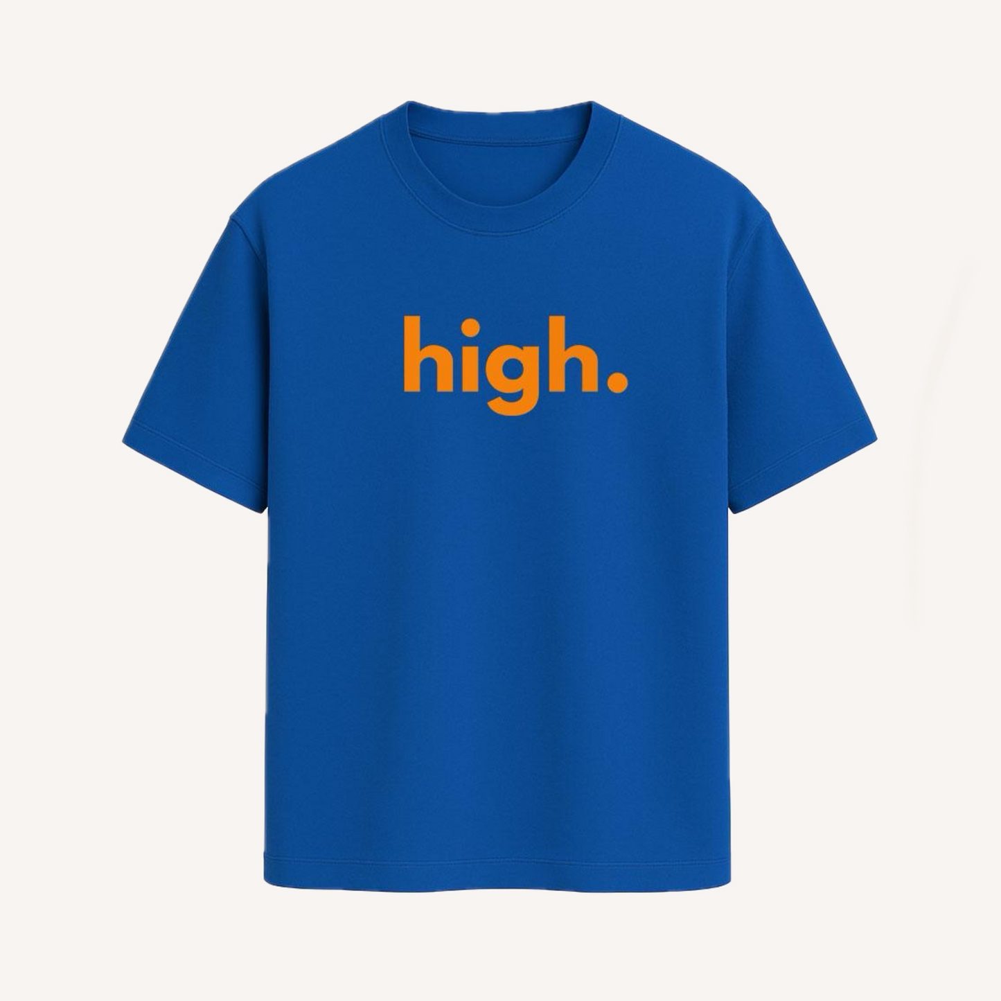 Touch Some Grass Tee – Puff + Screen Print | Electric Blue