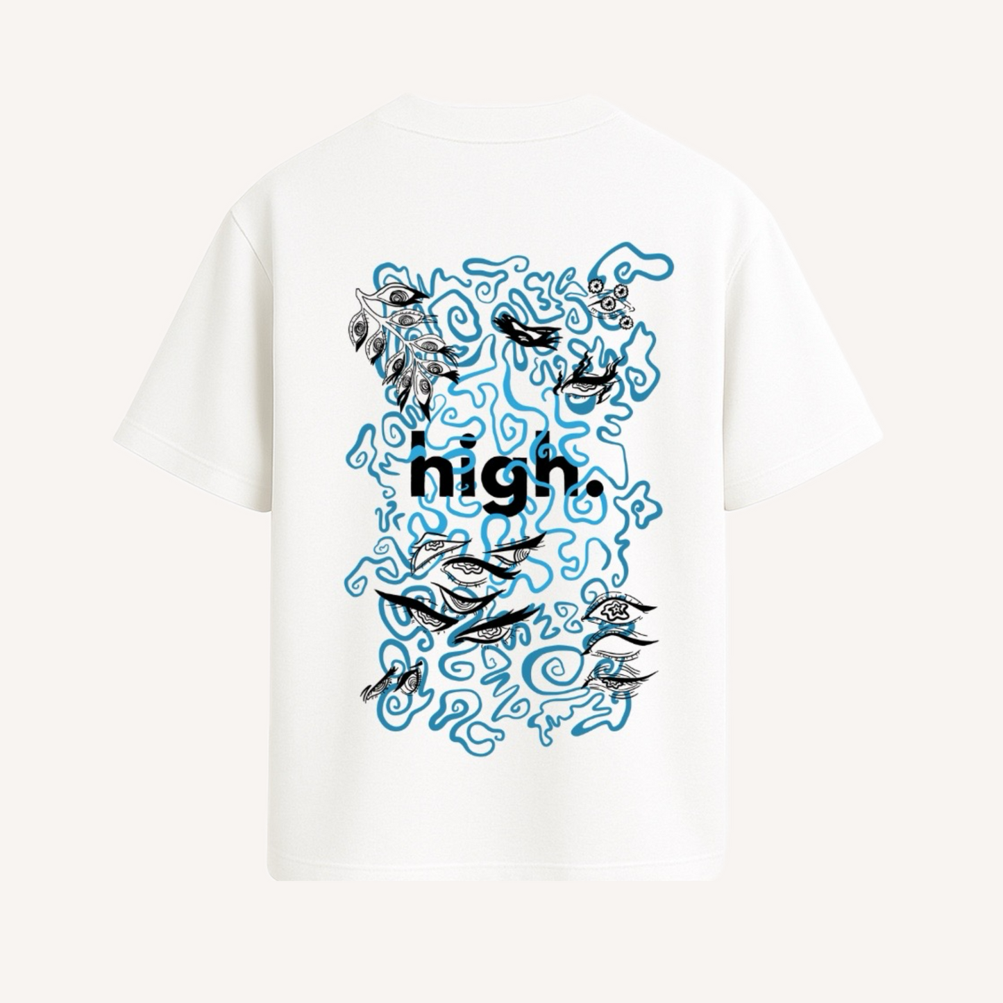 Heye Tee – Puff + Screen Print | blue