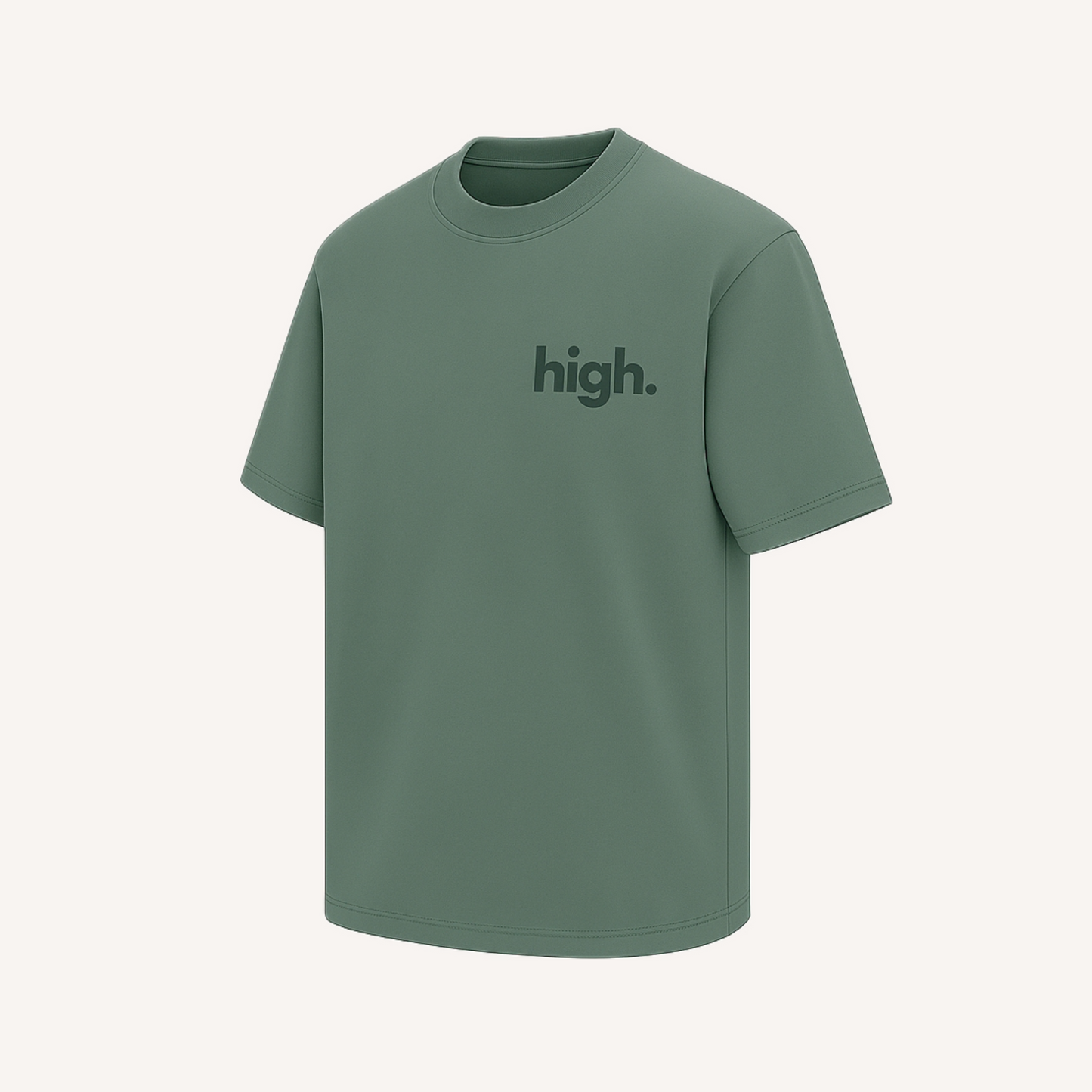 Dragonfly Oversized Tee – 240 GSM Puff Print | Green